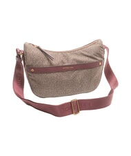 BORBONESE LUNA DOWNTOWN Sac bandouli&egrave;re ajustable naturel op/merlot - Sacs pour Femme - 2