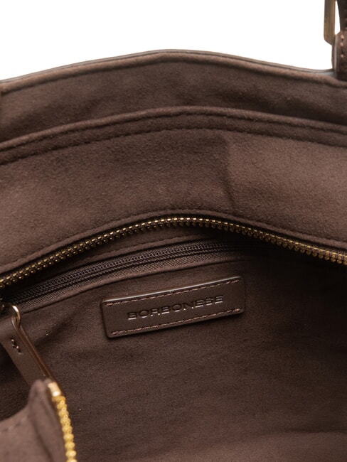 SUEDE LOGO sac &agrave; bandouli&egrave;re t&ecirc;te noire - Sacs pour Femme