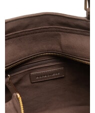 BORBONESE SUEDE LOGO sac &agrave; bandouli&egrave;re t&ecirc;te noire - Sacs pour Femme - 5