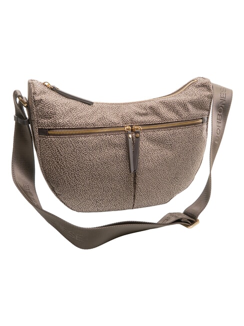 LUNA FLEXOS ZIP Sac bandouli&egrave;re ajustable naturel op/brun fonc&eacute; - Sacs pour Femme