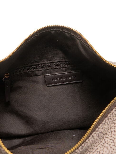 LUNA FLEXOS ZIP Sac bandouli&egrave;re ajustable naturel op/brun fonc&eacute; - Sacs pour Femme