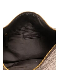 BORBONESE LUNA FLEXOS ZIP Sac bandouli&egrave;re ajustable naturel op/brun fonc&eacute; - Sacs pour Femme - 5