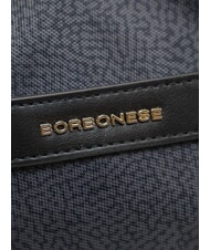BORBONESE LUNA DOWNTOWN Sac bandouli&egrave;re ajustable Noir - Sacs pour Femme - 3