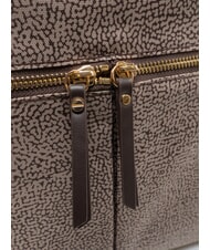 BORBONESE FLEXOS ZIP Sac &agrave; main avec bandouli&egrave;re naturel op/brun fonc&eacute; - Sacs pour Femme - 4