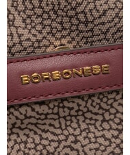 BORBONESE LUNA DOWNTOWN Sac bandouli&egrave;re ajustable naturel op/merlot - Sacs pour Femme - 3