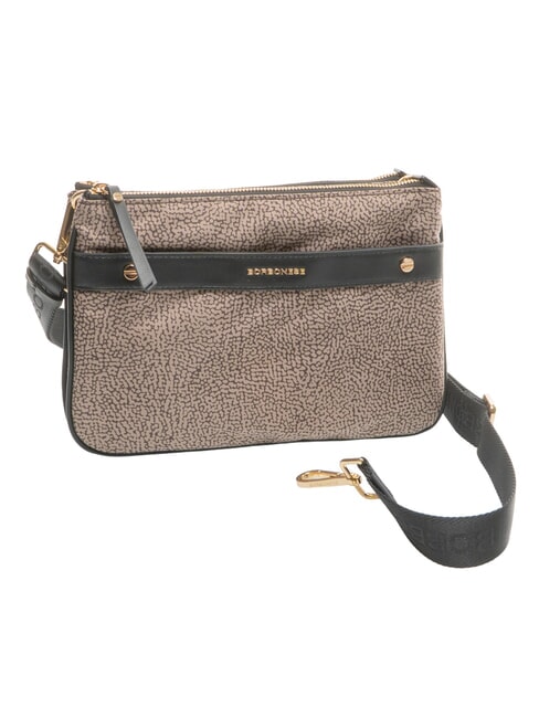 DOWNTOWN sac bandouli&egrave;re op naturel / noir - Sacs pour Femme