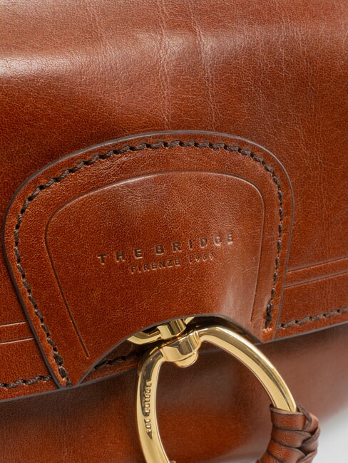 ERICA Sac bandouli&egrave;re en cuir MARRON - Sacs pour Femme