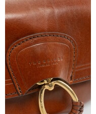THE BRIDGE ERICA Sac bandouli&egrave;re en cuir MARRON - Sacs pour Femme - 3