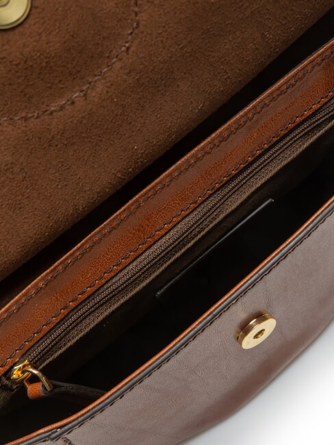 ERICA Sac bandouli&egrave;re en cuir MARRON - Sacs pour Femme
