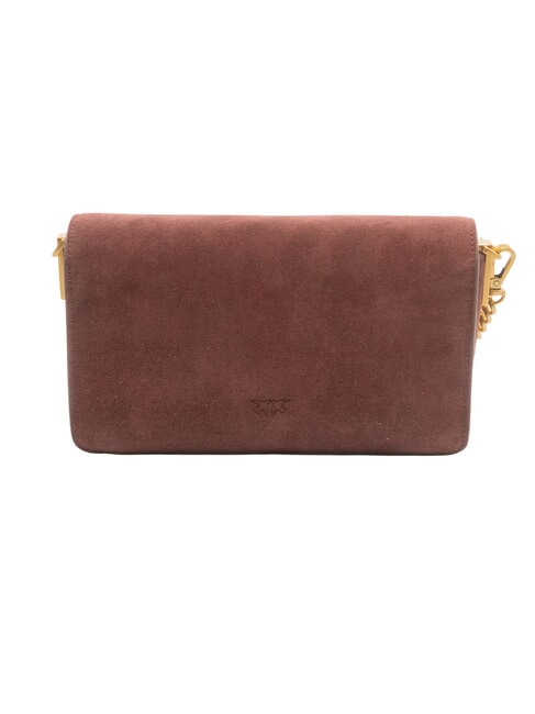 LOVE ONE SLOUCHY Mini sac bandouli&egrave;re en cuir Bourgogne or antique - Sacs pour Femme
