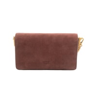 PINKO LOVE ONE SLOUCHY Mini sac bandouli&egrave;re en cuir Bourgogne or antique - Sacs pour Femme - 4