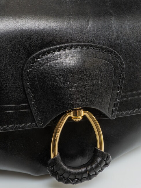 ERICA Sac bandouli&egrave;re en cuir black Gold - Sacs pour Femme