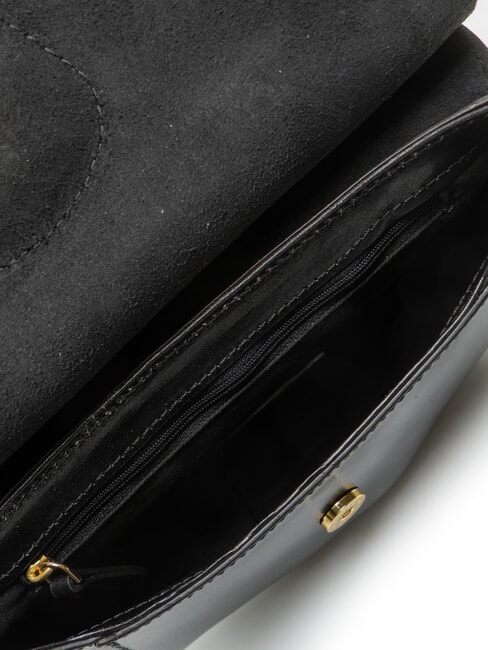 ERICA Sac bandouli&egrave;re en cuir black Gold - Sacs pour Femme