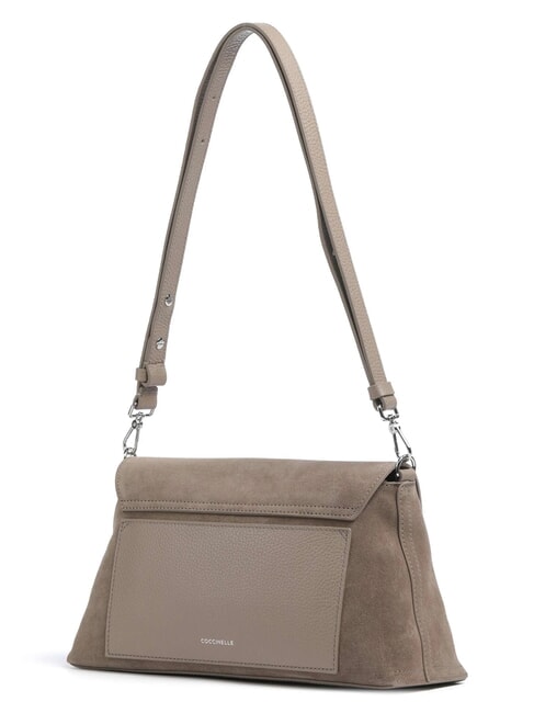 NIKLA SUEDE BIMATERIAL sac bandouli&egrave;re taupe chaud - Sacs pour Femme