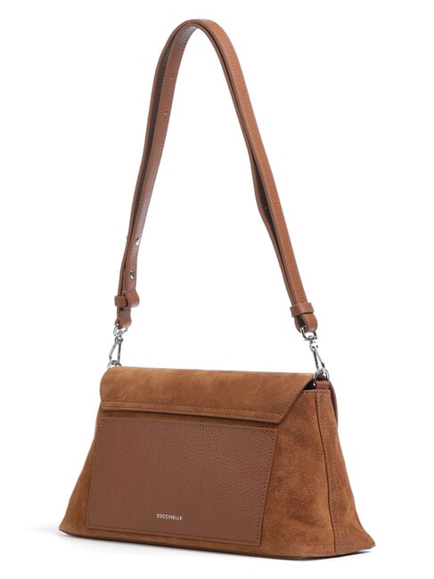 NIKLA SUEDE BIMATERIAL sac bandouli&egrave;re Cognac - Sacs pour Femme