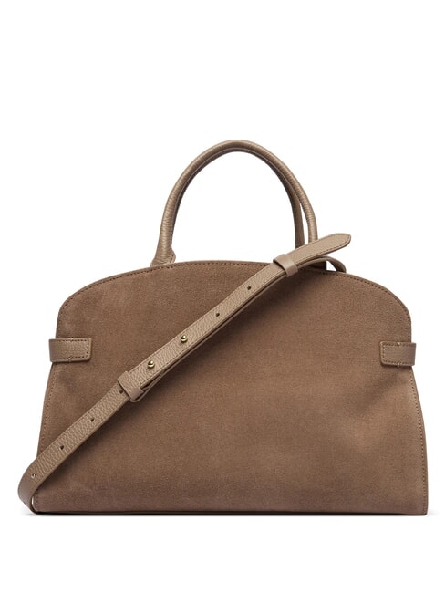 SABINE SUEDE BICOLOR Sac &agrave; main avec bandouli&egrave;re taupe chaud - Sacs pour Femme