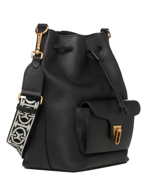 BEAT GENETRATION RIBBON sac seau en cuir Noir - Sacs pour Femme