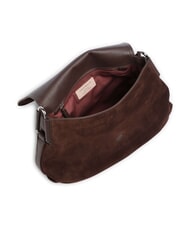 COCCINELLE REBEKKA SUEDE sac bandouli&egrave;re brunette - Sacs pour Femme - 4