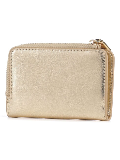 METALLIC SMOOTH METAL portefeuille en cuir d'or - Portefeuilles Femme