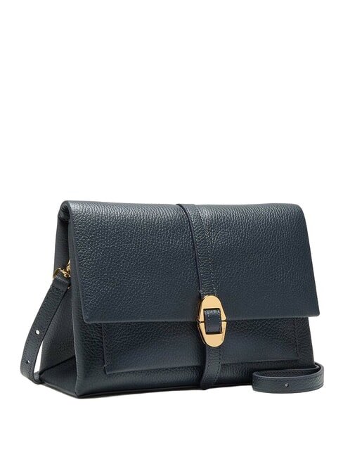 DORIAN  Sac bandouli&egrave;re, en cuir bleu nuit - Sacs pour Femme