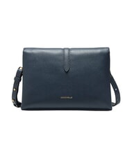COCCINELLE DORIAN  Sac bandouli&egrave;re, en cuir bleu nuit - Sacs pour Femme - 3