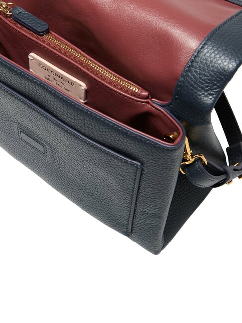 DORIAN  Sac bandouli&egrave;re, en cuir bleu nuit - Sacs pour Femme