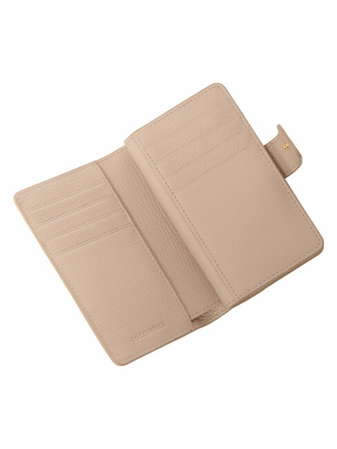 METALLIC DELAVE SNAKE portefeuille en cuir rose poudr&eacute; - Portefeuilles Femme