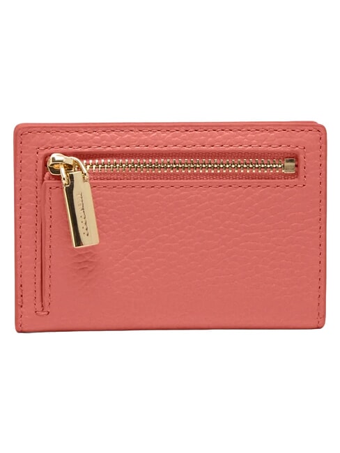 METALLIC SOFT Portefeuille en cuir argile rose - Portefeuilles Femme