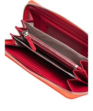 COCCINELLE MYRTHA MAXI LOG Grand portefeuille en cuir zipp&eacute; gaspacho/sangri - Sacs pour Femme - 2