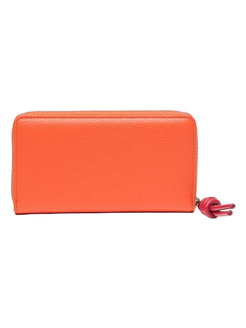 MYRTHA MAXI LOG Grand portefeuille en cuir zipp&eacute; gaspacho/sangri - Sacs pour Femme