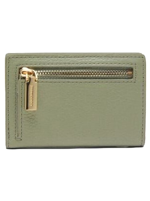 METALLIC SOFT Portefeuille en cuir verdure - Portefeuilles Femme