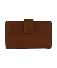 COCCINELLE METALLIC SOFT Portefeuille en cuir textur&eacute; Cognac - Portefeuilles Femme - 3