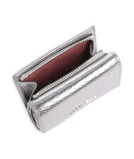 COCCINELLE METALLIC SOFT Portefeuille en cuir grain&eacute; acier - Portefeuilles Femme - 3