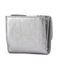 COCCINELLE METALLIC SOFT Portefeuille en cuir grain&eacute; acier - Portefeuilles Femme - 4