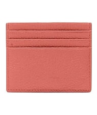 COCCINELLE METALLIC SOFT  Porte-cartes plat en cuir argile rose - Portefeuilles Femme - 3