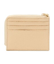 COCCINELLE TASSEL Porte-cartes zipp&eacute; en cuir martel&eacute; bouleau - Portefeuilles Femme - 3