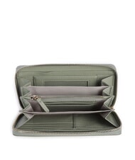 COCCINELLE METALLIC SOFT Portefeuille zipp&eacute; en cuir textur&eacute; verdure - Portefeuilles Femme - 2