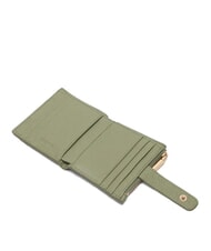 COCCINELLE METALLIC SOFT Mini portefeuille en cuir verdure - Portefeuilles Femme - 2