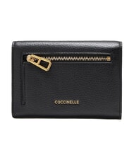 COCCINELLE MAGIE  Portefeuille en cuir moyen Noir - Portefeuilles Femme - 3