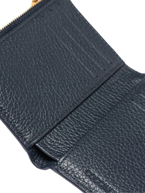 MAGIE Porte-feuille en cuire bleu nuit - Portefeuilles Femme