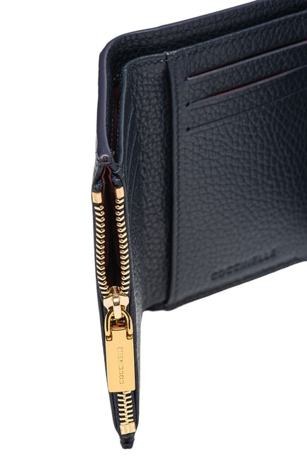 MAGIE Porte-feuille en cuire bleu nuit - Portefeuilles Femme