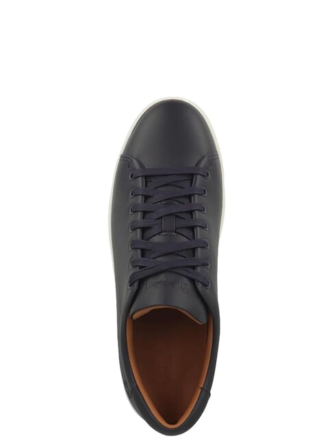 DOR PARK Baskets en cuir pleine fleur bleu fonc&eacute; - Chaussures Homme
