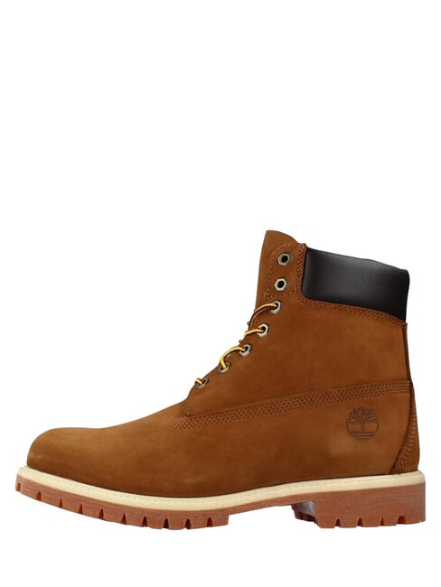PREMIUM Bottines en cuir &agrave; lacets orange - Chaussures Homme