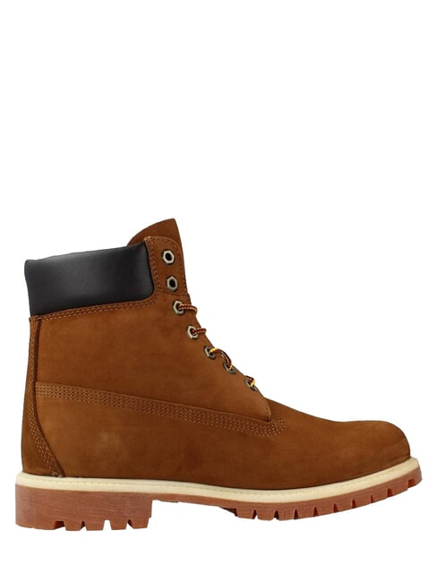 PREMIUM Bottines en cuir &agrave; lacets orange - Chaussures Homme