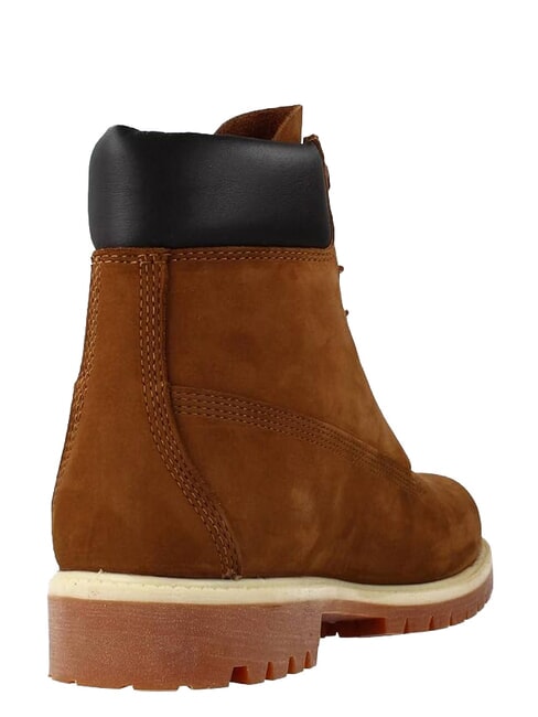 PREMIUM Bottines en cuir &agrave; lacets orange - Chaussures Homme