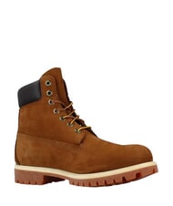 TIMBERLAND PREMIUM Bottines en cuir &agrave; lacets orange - Chaussures Homme - 4