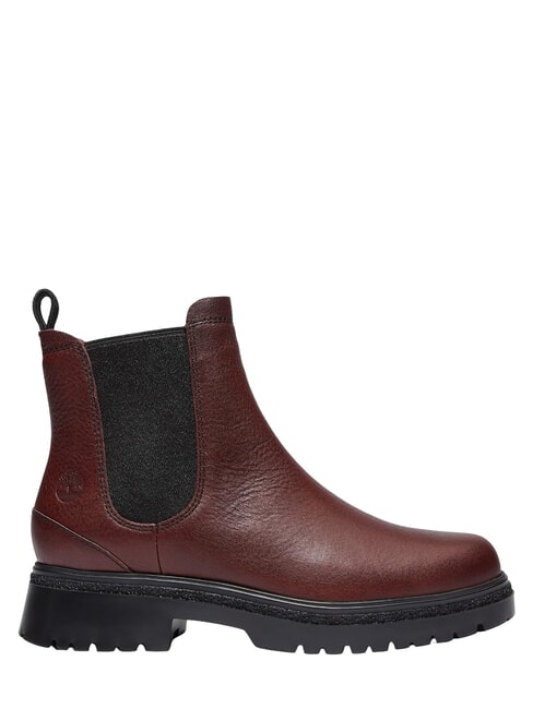 CAMBRIA VALLEY Bottines en cuir bordeaux pleine fleur - Chaussures Femme