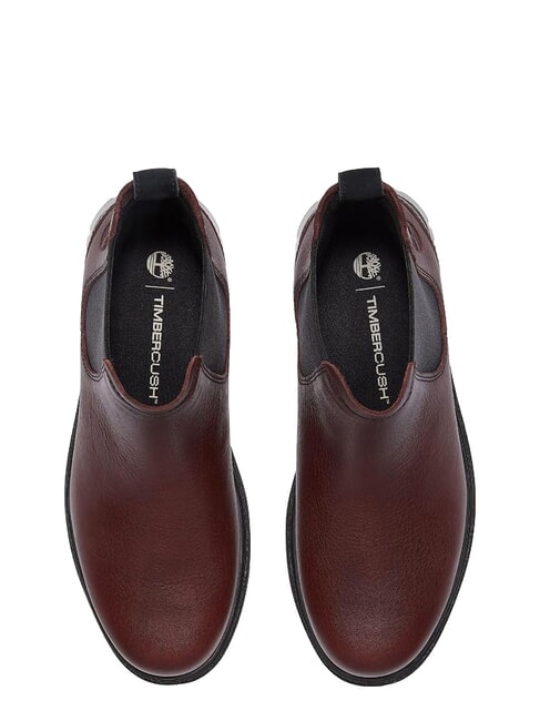 CAMBRIA VALLEY Bottines en cuir bordeaux pleine fleur - Chaussures Femme