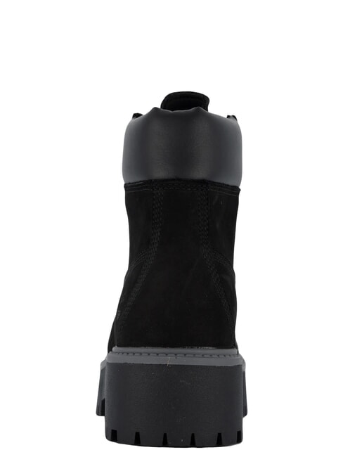STONE STREET PLATFORM WP Bottine en cuir imperm&eacute;able Jetblack - Chaussures Femme