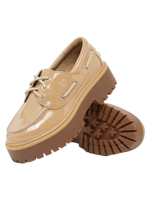 STONE STREET chaussures en cuir beige - Chaussures Femme